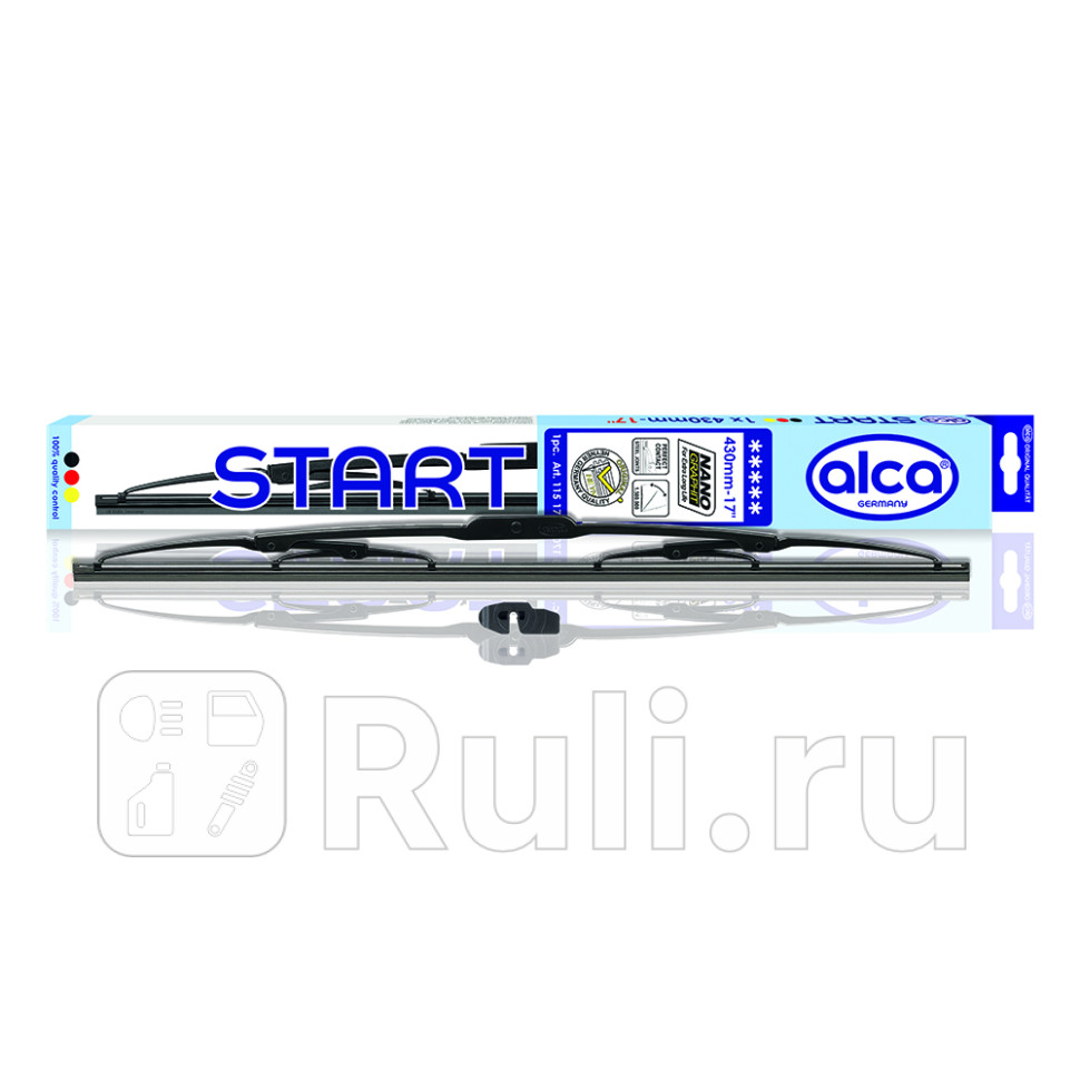 Щетка стеклоочистителя каркасная Alca 17430 мм START Alca 115170 300₽