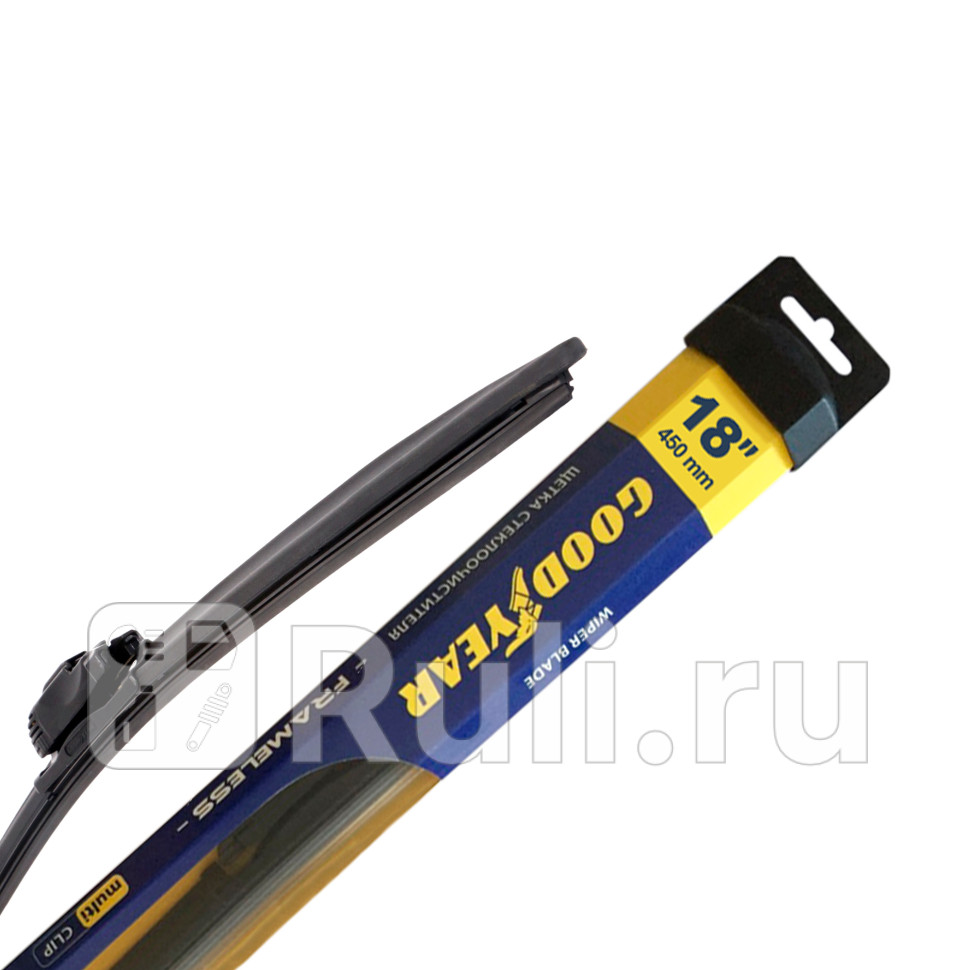 Щетка стеклоочистителя бескаркасная GoodYear 18450 мм Frameless Multi-Clip GoodYear GY000418 950₽