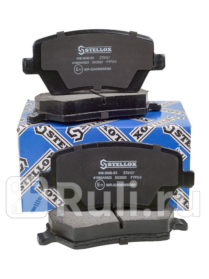 Колодки тормозные дисковые задние для Renault Megane 3 рестайлинг 2014-2016 STELLOX 998 000B-SX 910₽