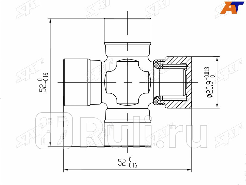 Крестовина TOYOTA RAV4 ACA3ZSA4 SAT ST-37100-42080SP 750₽