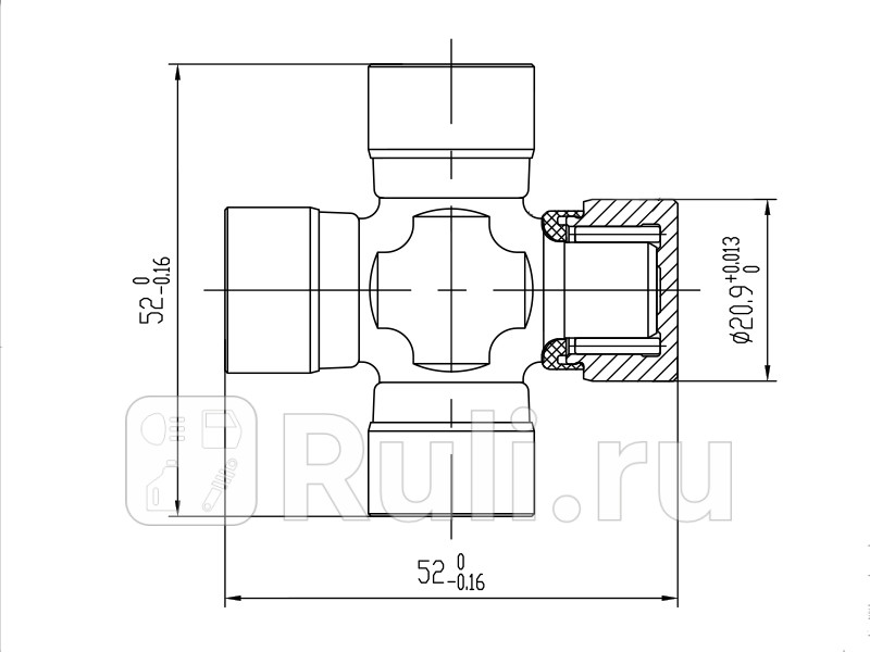 Крестовина TOYOTA RAV4 ACA3ZSA4 SAT ST-37100-42080SP 700₽