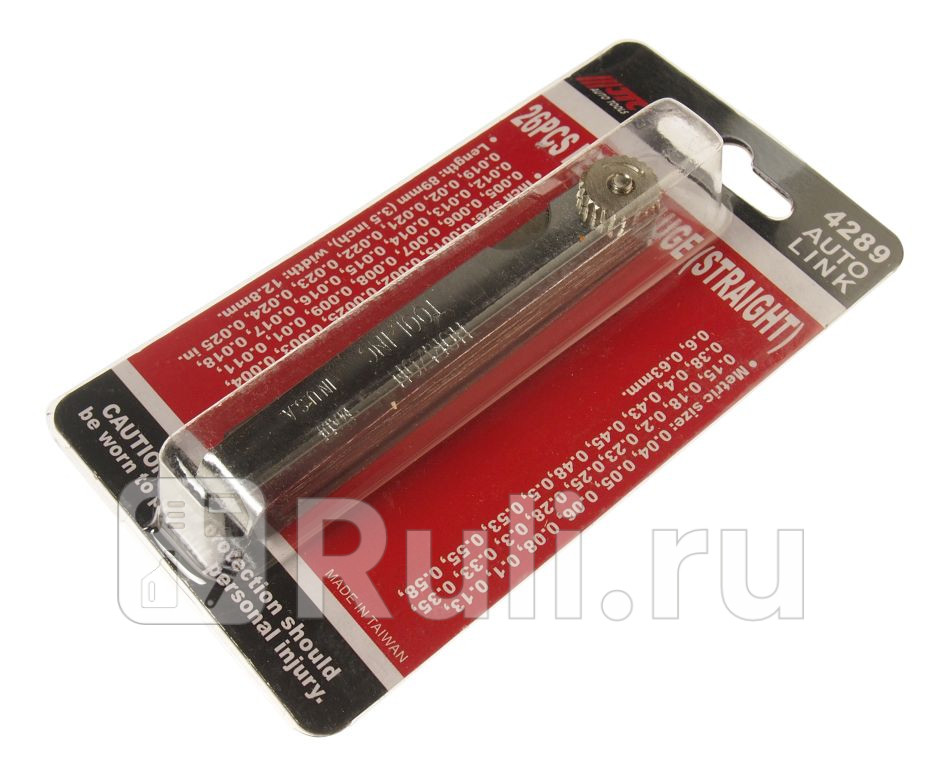 Набор щупов прямых для измерения зазора 004-063мм 00015-0025 26 лезвий JTC 1 JTC JTC4289 1150₽