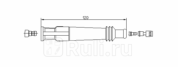 Наконечник свечи зажигания Bremi 132265 1470₽