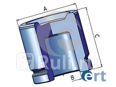 Поршень суппорта ERT 150968-C 840₽