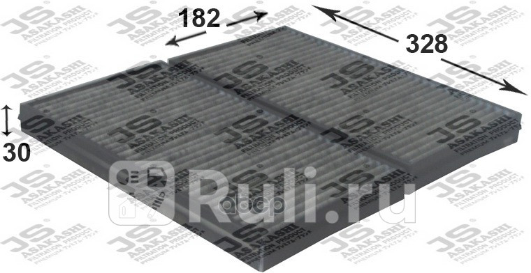 Фильтр салона угольный JS Asakashi AC0130CSET 0₽