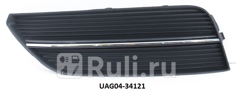 Решетка переднего бампера левая для Audi A3 8V (2012-2016) CrossOcean AD33242LB