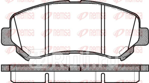 Колодки тормозные дисковые передние для Nissan Qashqai j10 рестайлинг 2010-2013 REMSA 131800 2910₽