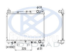 Радиатор охлаждения для Toyota Echo USA 1999- Forward TYYAS99-913 5490₽
