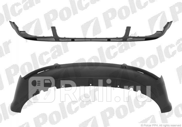 Спойлер переднего бампера для Audi A4 B6 2000-2006 Polcar 133425 6340₽