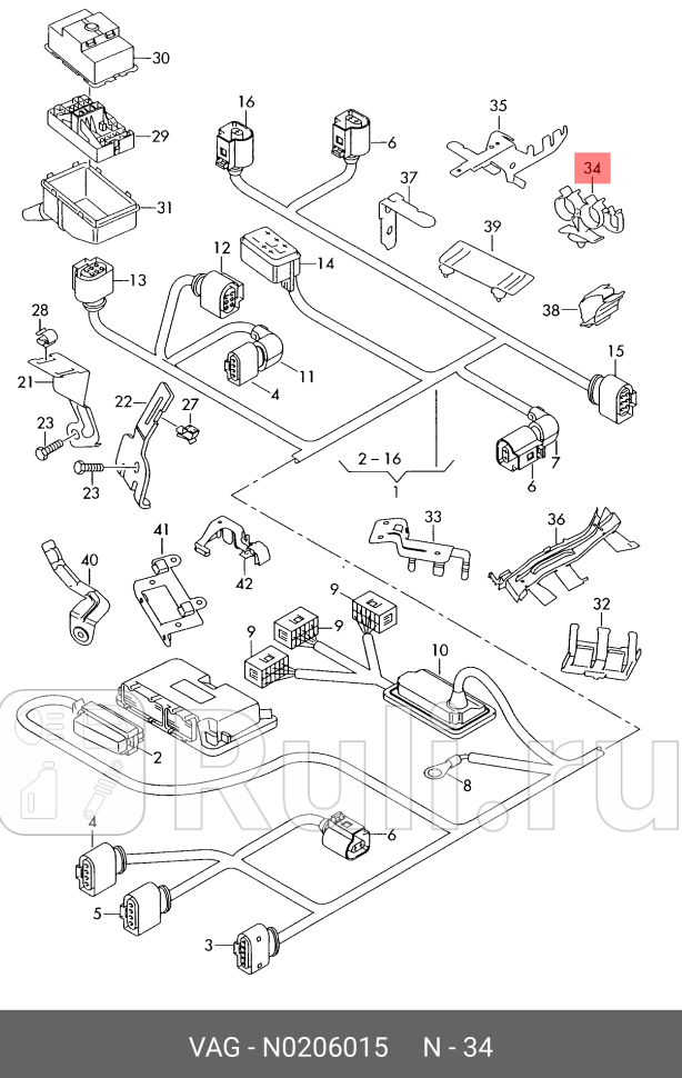 Хомут VAG N0206015 120₽