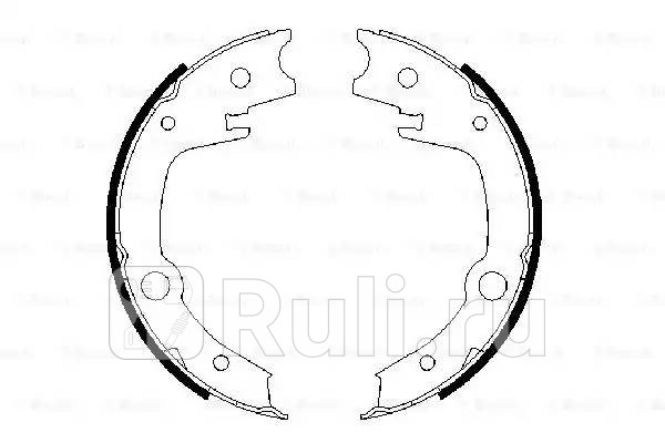 Колодки тормозные барабанные комплект для Toyota Echo 1999-2005 BOSCH 0 986 487 679 2610₽