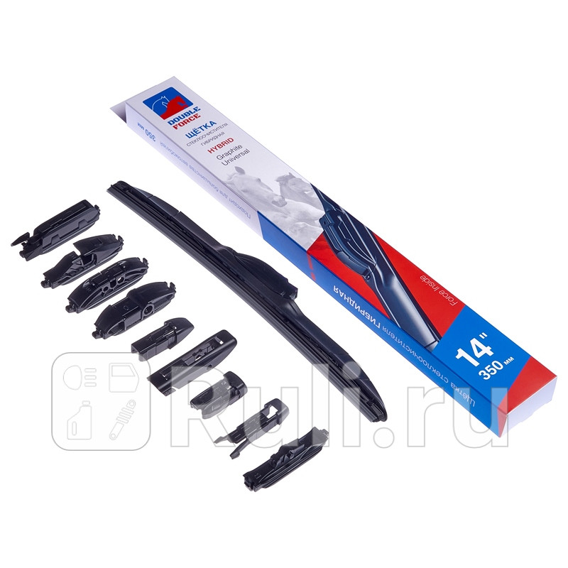 Щетка стеклоочистителя гибридная 350 мм 14 350 мм 14 DOUBLE FORCE DFHY14 540₽