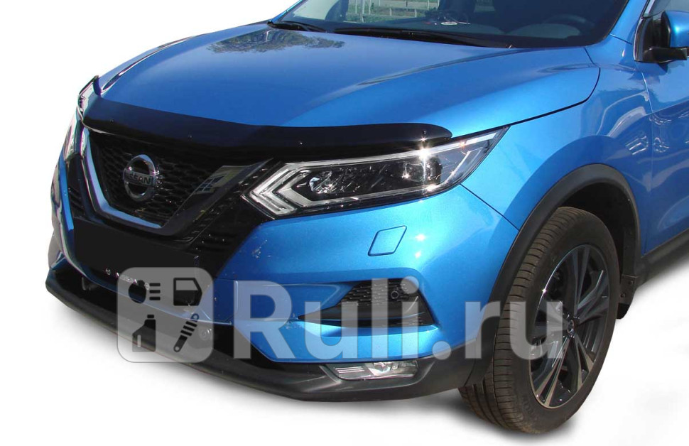 Дефлектор капота для Nissan Qashqai j11 (2017-2020) SIM NLD.SNIQAS1812