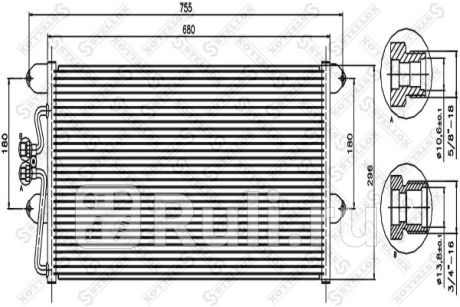 Радиатор кондиционера vw t4 all 91-02 STELLOX 10-45315-SX  для Разные, STELLOX, 10-45315-SX