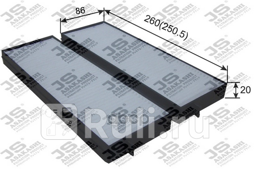 Фильтр салона JS Asakashi AC11003SET 250₽