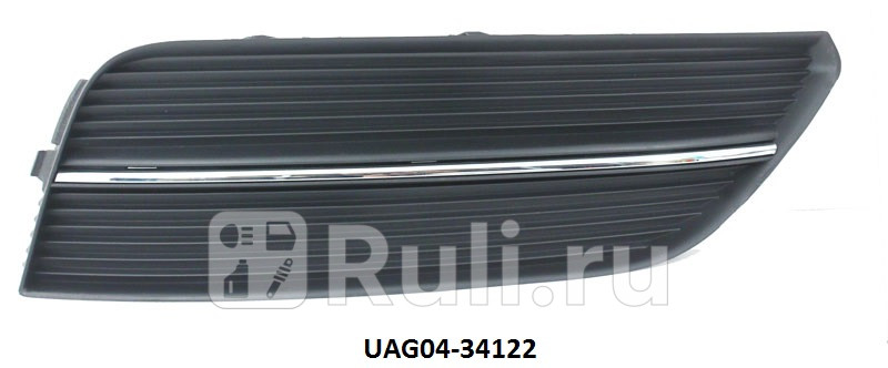 Решетка переднего бампера правая для Audi A3 8V (2012-2016) CrossOcean AD33242RB