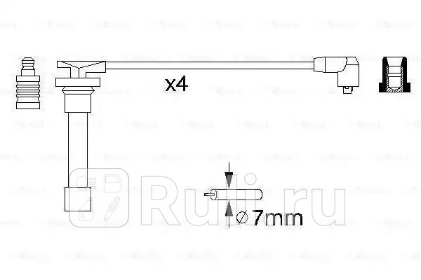 Провода высоковольт комкт BOSCH 0986356721 4430₽