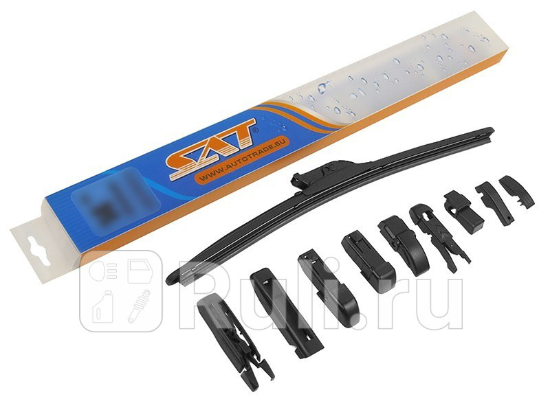 Щетка стеклоочистителя бескаркасная 15 375мм SAT ST-WB2-15-LHD 420₽