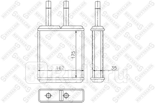 Радиатор печки Mazda 626 18-20i 22 12V 25 24V 87-97 STELLOX 10-35169-SX 1460₽