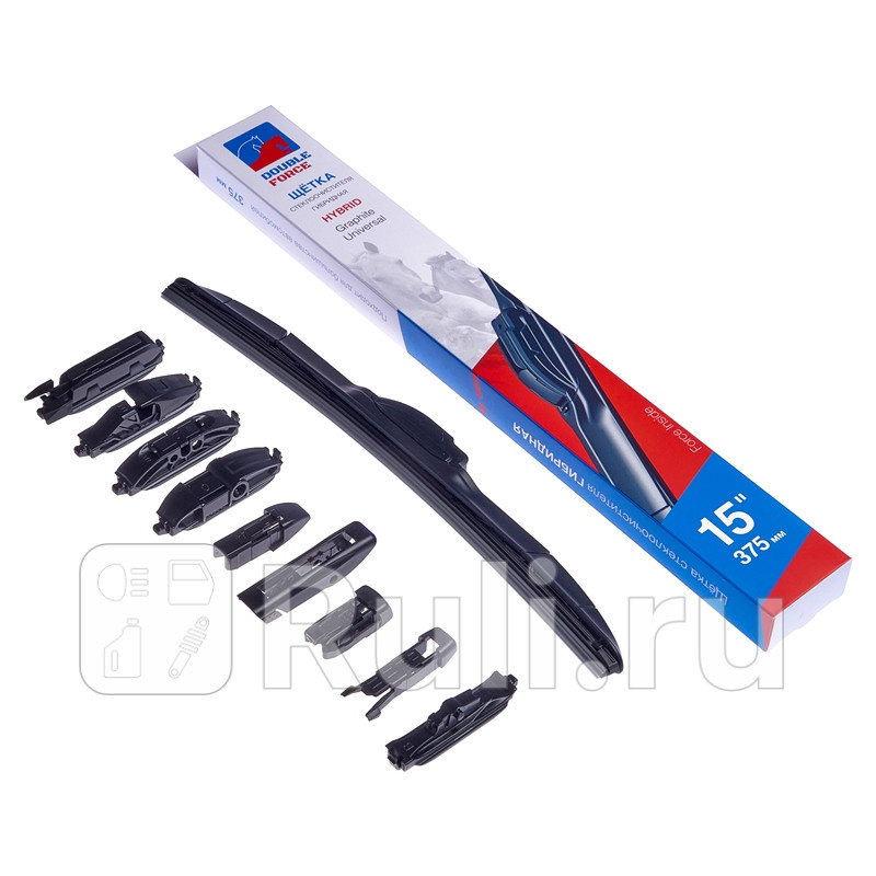 Щетка стеклоочистителя гибридная 375 мм 15 375 мм 15 DOUBLE FORCE DFHY15 550₽