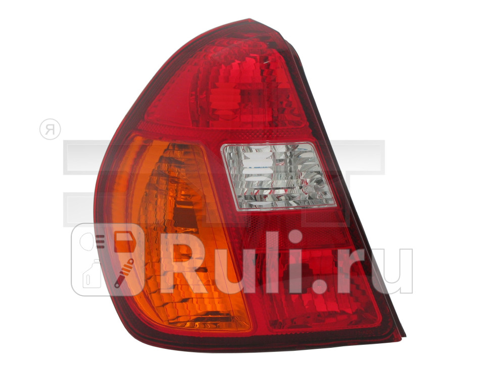Фонарь левый задний в крыло для Renault Clio 2 1998-2002 TYC 11-A002-01-6B 3820₽