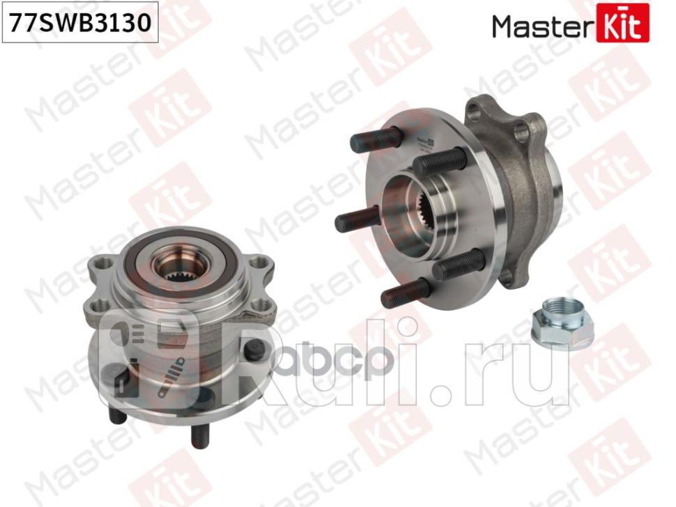 Ступица с подшипником SUBARU LEGACY IVOUTBACK II 03-09 зад MASTERKIT 77SWB3130 6500₽