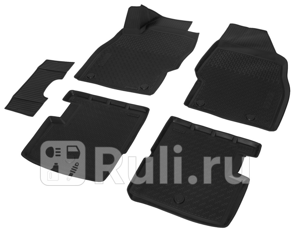 Коврики в салон 5 шт для Opel Corsa D 2006-2011 RIVAL 14203001 2840₽