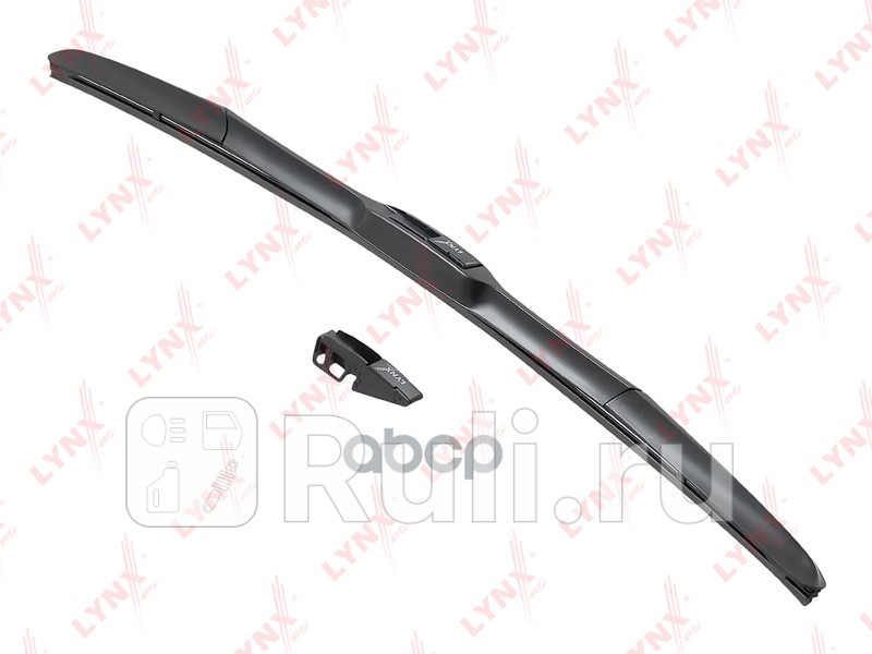 Щетка стеклоочистителя гибридная 550мм правлев LYNXAUTO RX550 1240₽