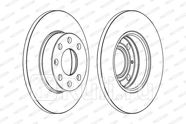 Тормозной диск FERODO DDF104 0₽
