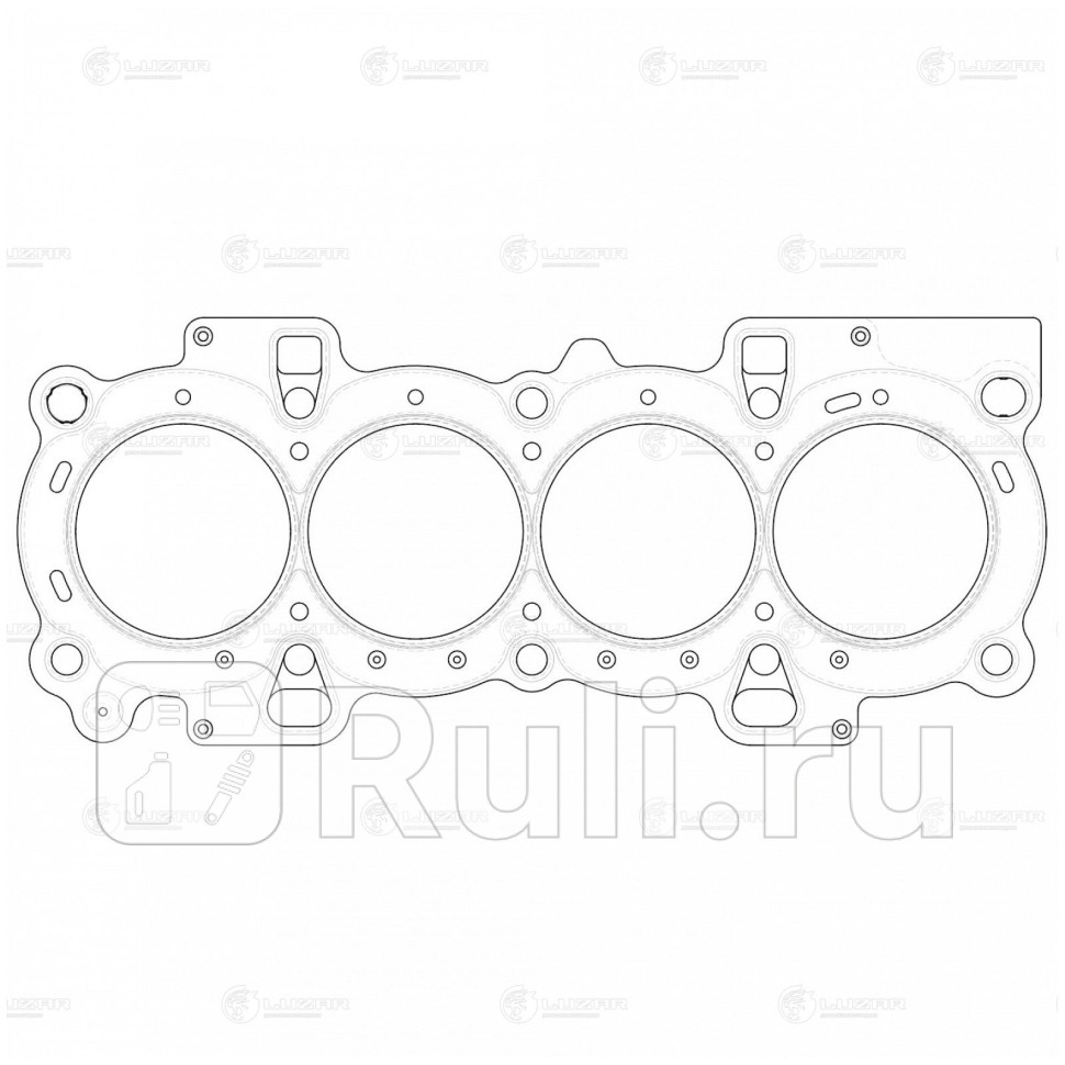 Прокладка ГБЦ FORD FOCUSFIESTAFUSION 16L 16V 125 мм 98-04 LUZAR LES 11011 2540₽