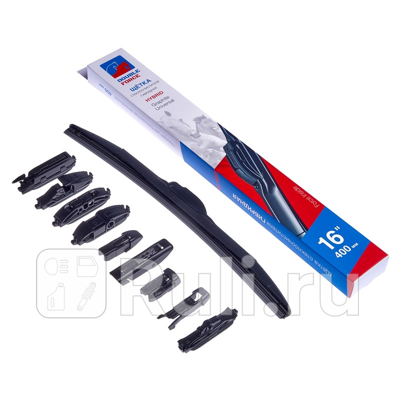 Щетка стеклоочистителя гибридная 400 мм 16 400 мм 16 DOUBLE FORCE DFHY16 570₽