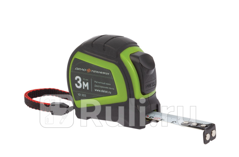 Рулетка в обрезиненном корпусе 3м16мм Дело Техники 101303 500₽