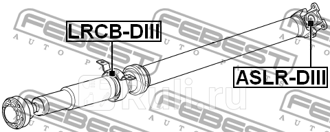 Крестовина карданного вала Land Rover Discovery 05 FEBEST ASLR-DIII 1100₽