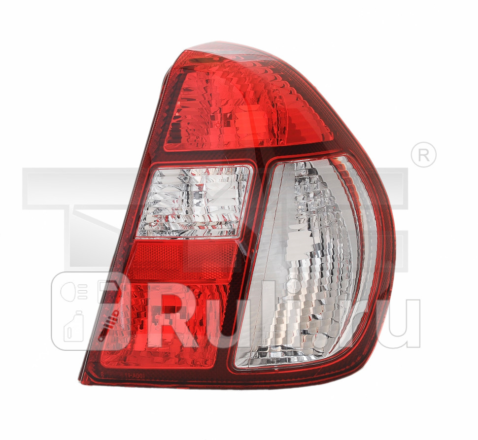 Фонарь правый задний в крыло для Renault Clio 2 1998-2002 TYC 11-A001-A1-6B 3160₽