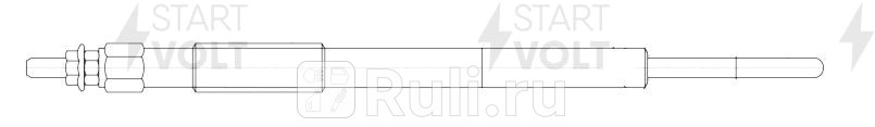 Свеча накаливания для ам KIA Bongo 04- 29d GLSP 103 STARTVOLT GLSP103 1700₽