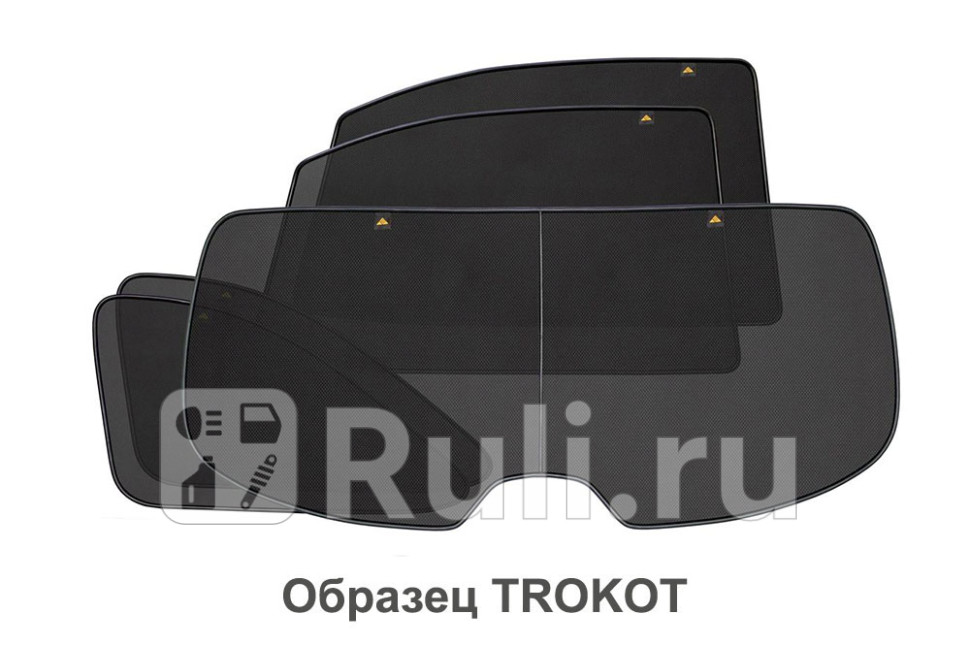 Каркасные шторки на заднюю полусферу для Ford Focus 2 рестайлинг (2008-2011) TROKOT TR0122-22