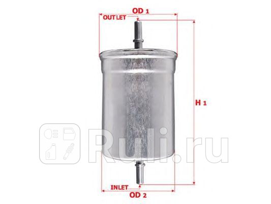 Фильтр топливный для Seat Toledo 1998-2004 SAKURA FS3108 970₽