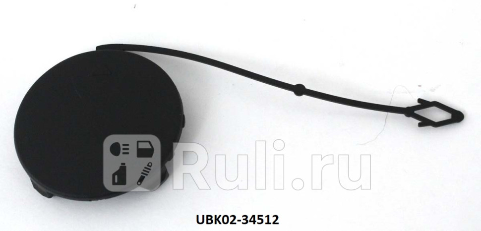 Заглушка буксировочного крюка переднего бампера правая для BMW X5 E70 2006-2010 CrossOcean BW7024RB-01 720₽