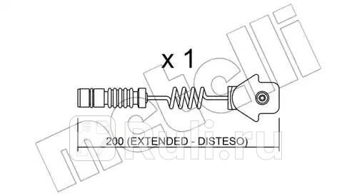 Датчик износа торм колодок Metelli su012 320₽