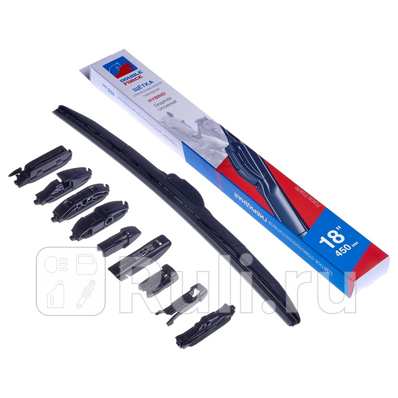 Щетка стеклоочистителя гибридная 450 мм 18 450 мм 18 DOUBLE FORCE DFHY18 600₽