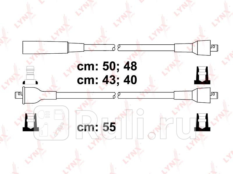 Комплект высоковольтных проводов класс F LADA 2101-2107 LYNXAUTO SPC4605 1190₽
