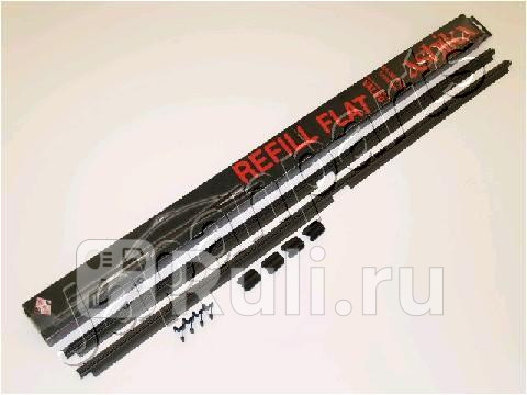 Резинка стеклоочистителя 700мм комплект 2шт со спойлером для бескаркасных щеток фиксаторы 4шт JAPANPARTS SS-RE70VL 420₽