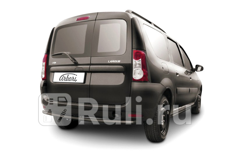 Защита заднего бампера d42 для Lada Largus 2012-2019 Arbori AFZDALADLAR03B 9500₽
