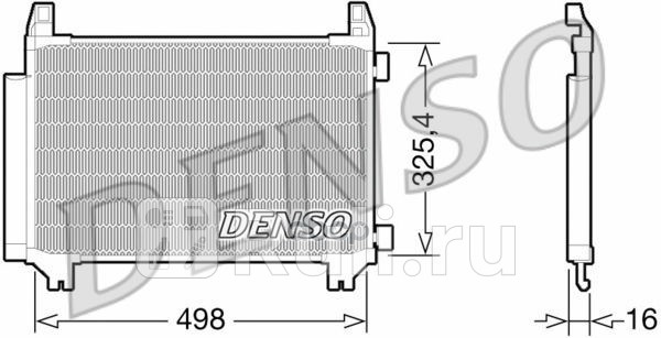 Радиатор кондиционера toyota yaris _p13_ 10i13i15hybrid mtrs 1kr-fe1nr-fe1nr-fke1nz-fxe DENSO DCN50028 0₽