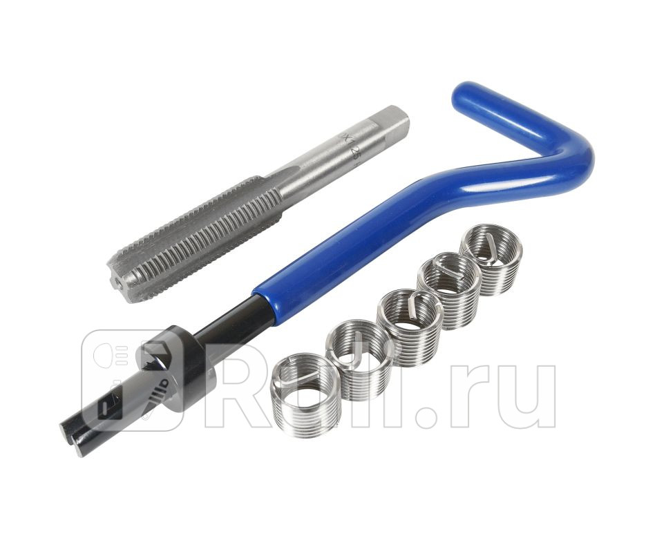 Набор инструментов для восстановления резьбы вставки М10х125 L-135мм 5шт 7 предметов JTC JTC JTC-4947 0₽