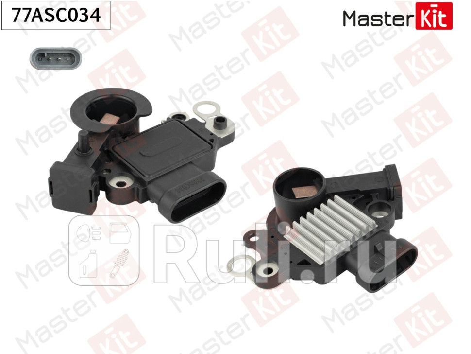 Регулятор напряжения генератора CHEVROLET AVEO LACETTI CAPTIVA 77ASC034 MASTERKIT 77ASC034 1770₽