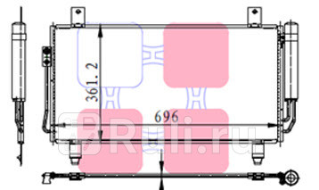Радиатор кондиционера для Mitsubishi Outlander 3 2012- Forward MBOTL13-931 4060₽