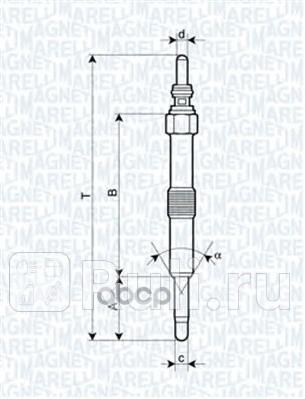 Свеча накала MAGNETI MARELLI uc50a 1100₽