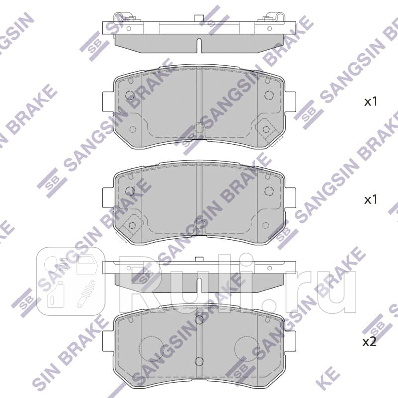 Колодки тормозные дисковые задние  HI-Q SP1406