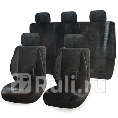 Чехлы автомобильные универсальные велюр черный SKYWAYProtect Plus-10 11 шт SKYWAY S01301074 4600₽